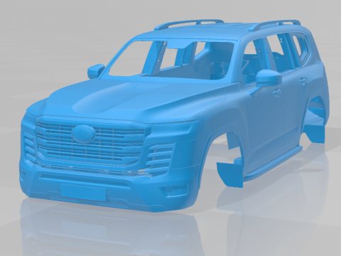 Toyota Land Cruiser 300 2022 - Body Car Model 3D प्रिंट मॉडल