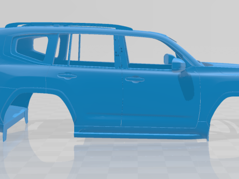 Toyota Land Cruiser 300 2022 – Karosserie-Automodell 3D Druckmodell