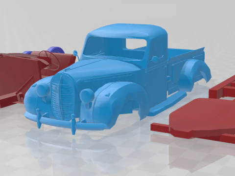 Пікап Vairogs 1938 року &mdash; модель окремих частин 3D Принт Модель