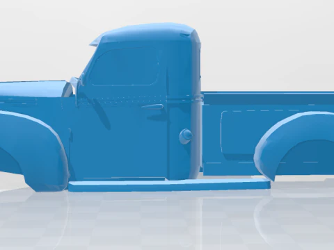 1938 Vairogs Pickup Truck - Body Car Model 3D Print Model