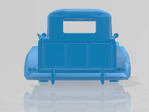 1938 Vairogs Pickup Truck - Body Car Model 3D Print Model