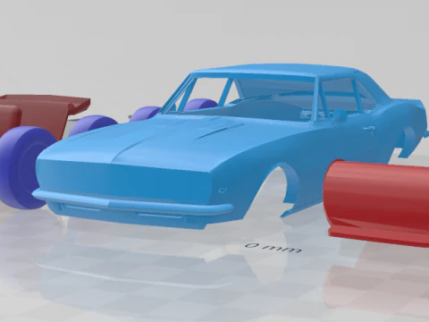 1967 Chevrolet Camaro RS 327 V-8 - модель окремих частин 3D Принт Модель