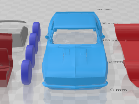 1967 Chevrolet Camaro RS 327 V-8 - Separate Parts Model 3D 프린트 모델