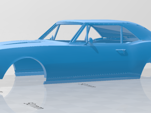 1967 Chevrolet Camaro RS 327 V-8 - Body Car Model 3D प्रिंट मॉडल