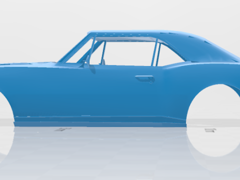 1967 Chevrolet Camaro RS 327 V-8 - Body Car Model 3D प्रिंट मॉडल