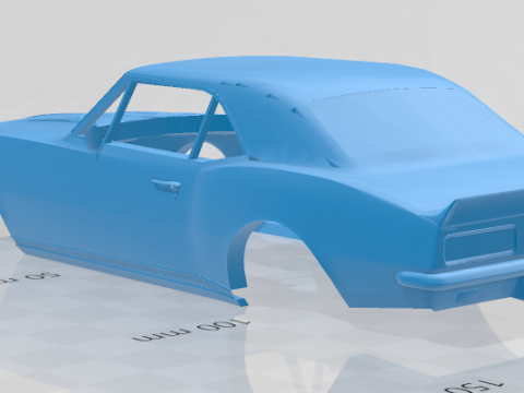 1967 Chevrolet Camaro RS 327 V-8 - Body Car Model 3D प्रिंट मॉडल