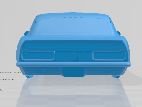 1967 Chevrolet Camaro RS 327 V-8 - Body Car Model 3D प्रिंट मॉडल