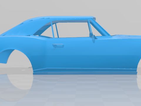 1967 Chevrolet Camaro RS 327 V-8 - Body Car Model 3D प्रिंट मॉडल