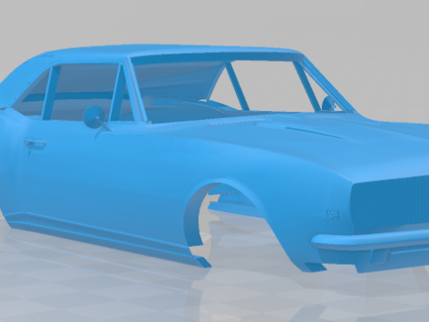1967 Chevrolet Camaro RS 327 V-8 - Body Car Model 3D प्रिंट मॉडल