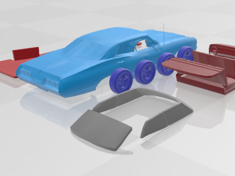 1965 Chevrolet Impala SS - Separate Parts Model 3D 打印模型