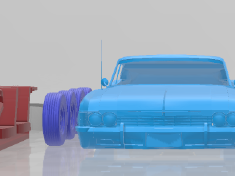 1965 Chevrolet Impala SS - Separate Parts Model 3D 打印模型