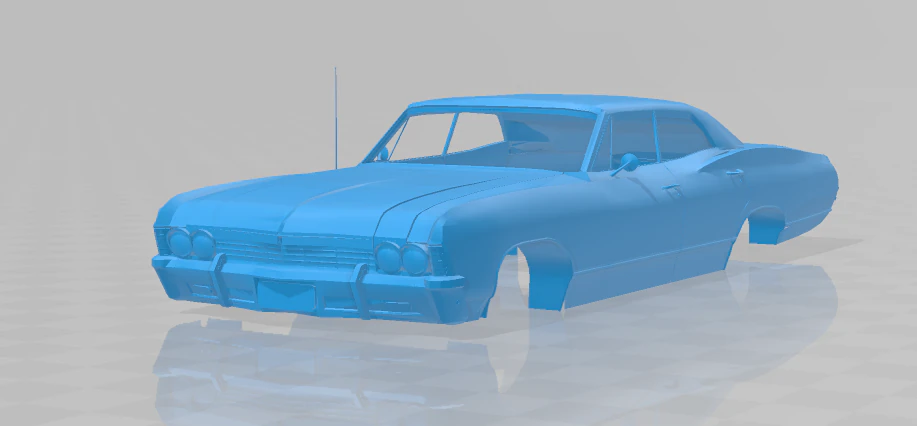 1965 Chevrolet Impala SS - Full Body Model 3D Print Model .c4d .max .obj .3ds .fbx .stl .blend 