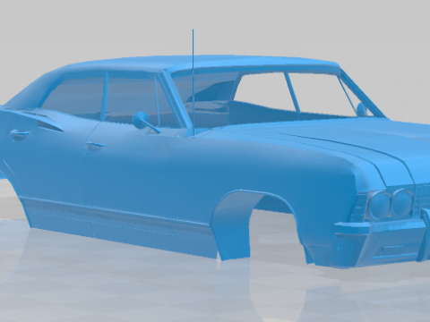 1965 Chevrolet Impala SS - Full Body Model 3D Print Model