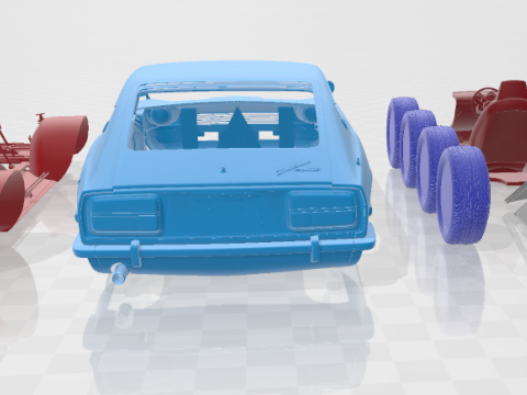 Datsun 240Z - Separate Parts Model 3D प्रिंट मॉडल