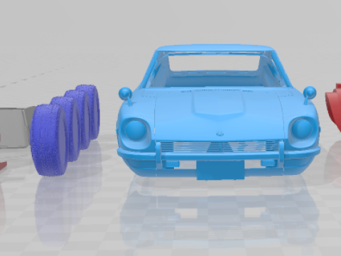 Datsun 240Z - Separate Parts Model 3D प्रिंट मॉडल