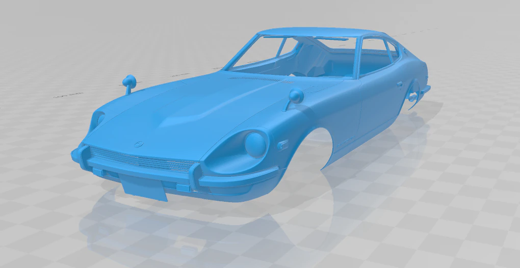 Datsun 240Z - Full Body Model 3D Print Model .c4d .max .obj .3ds .fbx .stl .blend
