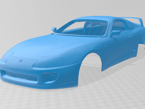 1997 Toyota Supra MK4 - Solid Body Car Model 3D Print Model