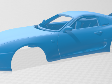1997 Toyota Supra MK4 - Solid Body Car Model 3D Baskı Modeli