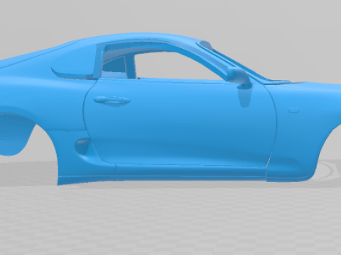 1997 Toyota Supra MK4 - Solid Body Car Model 3D Baskı Modeli