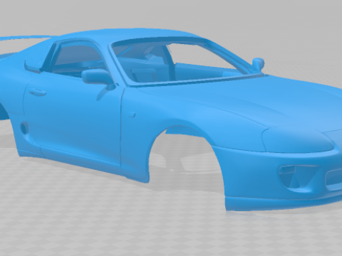 1997 Toyota Supra MK4 - Solid Body Car Model 3D Baskı Modeli