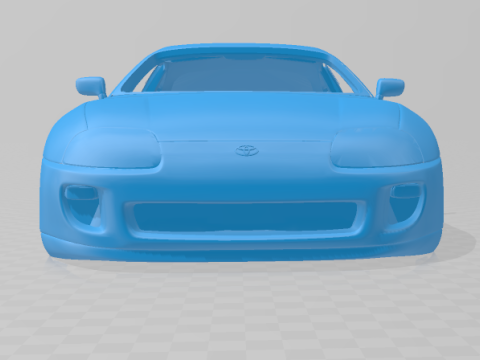 1997 Toyota Supra MK4 - Solid Body Car Model 3D Baskı Modeli