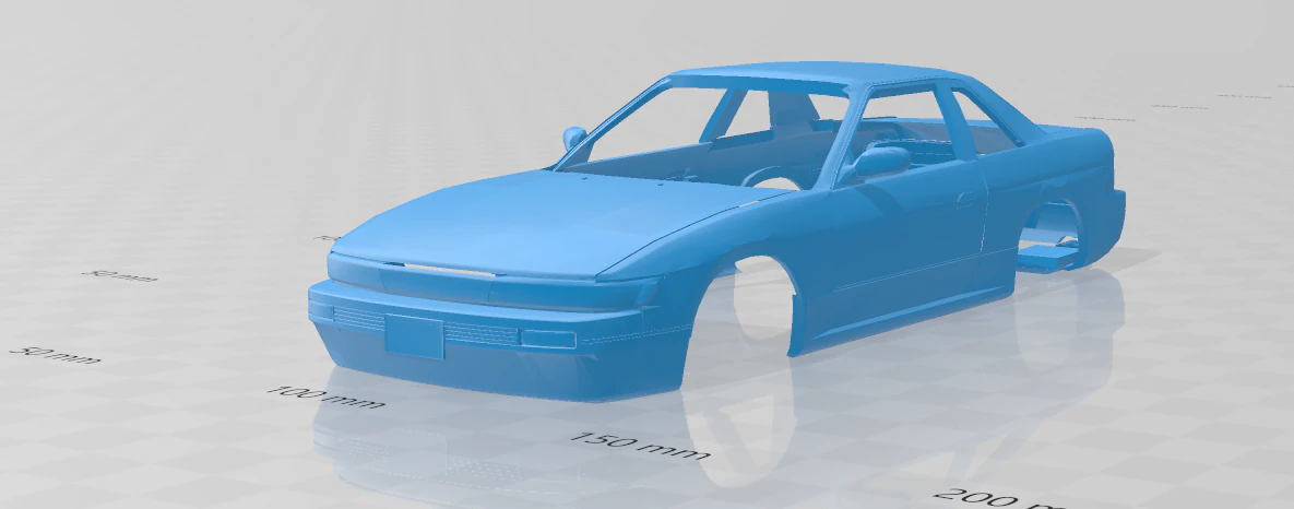 1988 - 1993 Nissan Silvia S13 - Carrosserie STL-model 3D printmodel .c4d .max .obj .3ds .fbx .stl .blend 