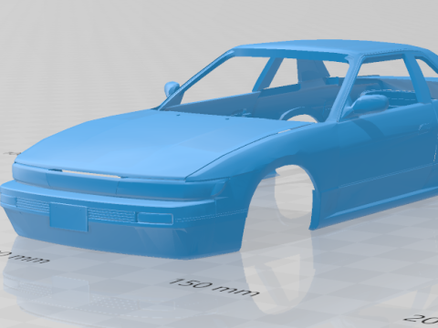 1988 - 1993 Nissan Silvia S13 - Body Car STL Model 3D Print Model