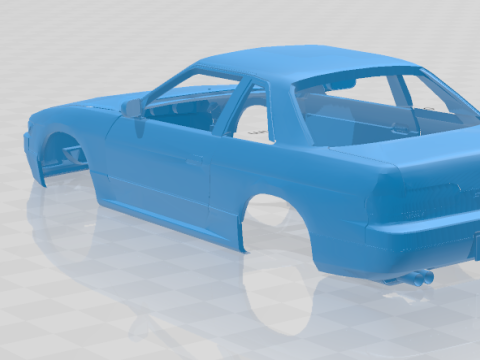 1988 - 1993 Nissan Silvia S13 - Body Car STL Model 3D-Druckmodell
