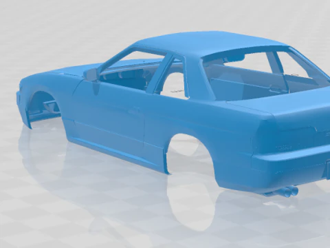 1988 - 1993 Nissan Silvia S13 - Carrosserie STL-model 3D printmodel