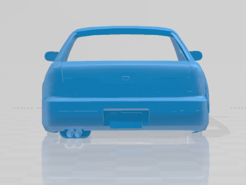 1988 - 1993 Nissan Silvia S13 - Body Car STL Model 3D-Druckmodell
