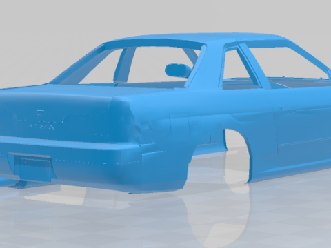 1988 - 1993 Nissan Silvia S13 - Body Car STL Model 3D-Druckmodell