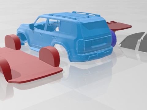 Lexus GX Overtrail 2024 - Separate Parts STL Model 3D Baskı Modeli