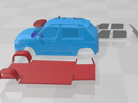 Hyundai Inster 2025 - Separate Parts STL Model 3D 打印模型