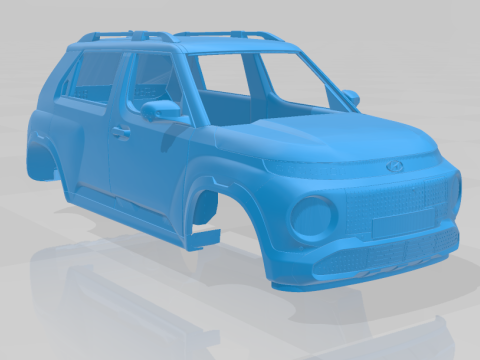 Hyundai Inster 2025 Body Car 3D Baskı Modeli