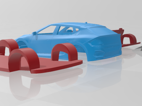 Kia EV6 GT-Line 2025 - Separate Parts STL Model 3D 프린트 모델