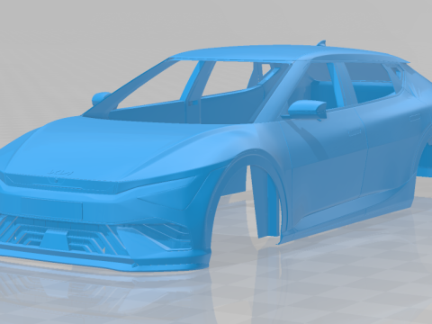 Kia EV6 GT-Line 2025 - Body Car STL Model 3D Print Model