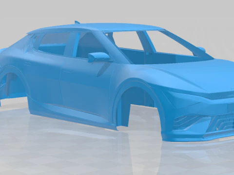 Kia EV6 GT-Line 2025 - Body Car STL Model 3D Print Model