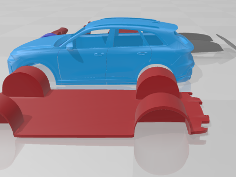 Audi SQ5 2025 - Separate Parts STL Model 3D 프린트 모델
