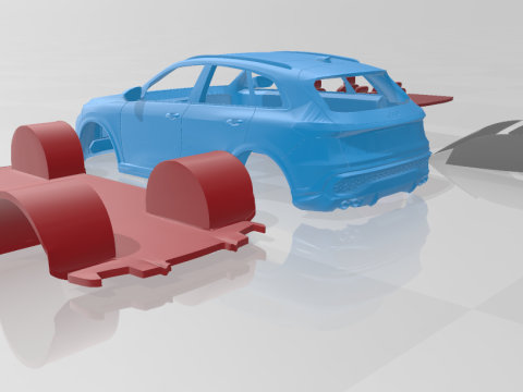 Audi SQ5 2025 - Separate Parts STL Model 3D 프린트 모델
