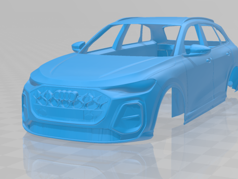 Audi SQ5 2025 - Body Car STL Model 3D Принт Модель