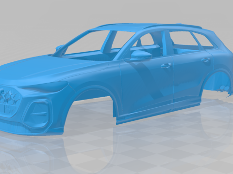 Audi SQ5 2025 - Body Car STL Model 3D 프린트 모델