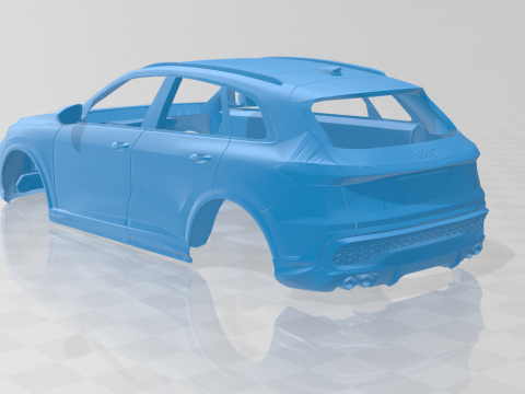 Audi SQ5 2025 - Body Car STL Model 3D 프린트 모델