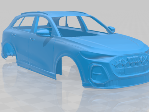 Audi SQ5 2025 - Body Car STL Model 3D 프린트 모델