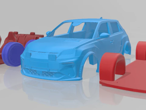 Alpine A290 GTS - модель STL з окремими частинами 3D Принт Модель