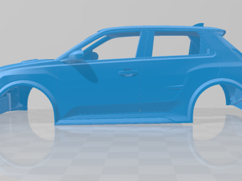 Alpine A290 GTS - Body Car STL Model 3D 打印模型