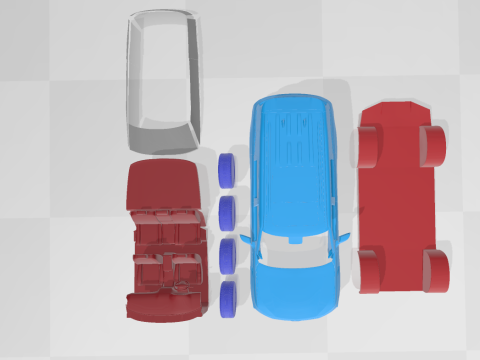 Infiniti QX80 2025 - Separate Parts STL Model Modelo de Impressão 3D