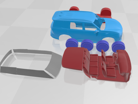 Infiniti QX80 2025 - Separate Parts STL Model Modelo de Impressão 3D