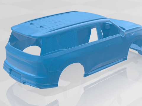 Infiniti QX80 2025 - Body Car STL Model 3D 打印模型