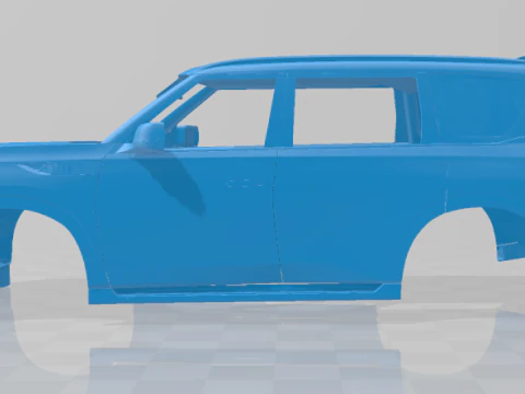 Infiniti QX80 2025 - Body Car STL Model 3D Print Model