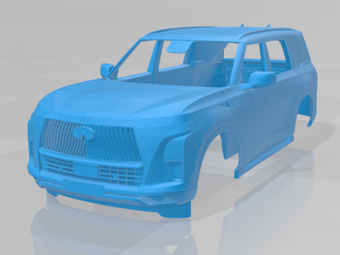 Infiniti QX80 2025 - Body Car STL Model 3D printmodel